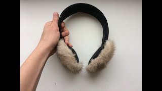 Меховые наушники из обычного обруча