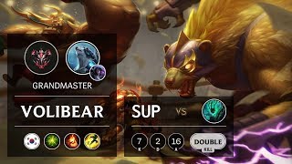 Volibear Support vs Thresh - KR Grandmaster Patch 9.12