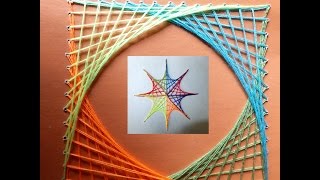 Урок 2. Вышивание фигур состоящих из нескольких углов в технике изонить