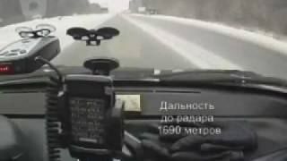 Тест антирадара Beltronics V940i сравнение режимов K pulse и K hiper