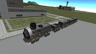 Kerbal Space Program (KSP) - KARSD Rocket powered train : Galaxy express K99