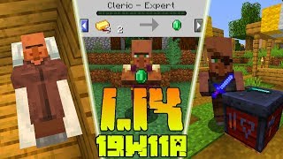 Minecraft 1.14: [Snapshot 19w11a] Co Nowego? Nowy Handel! Inteligencja Wieśniaków! *Mogą Spać*