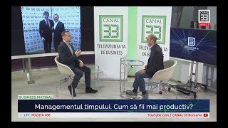 Managementul timpului. Cum să fii mai productiv? - cu Andy Szekely
