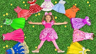 Sasha dress up for Pony Party and plays with Girl toys