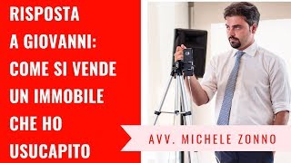Ho usucapito un box come faccio a venderlo?