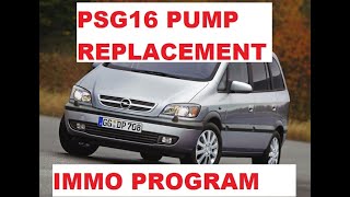 Opel Zafira A 2.2 PSG16 ECU programming EGR off адаптация иммобилайзер