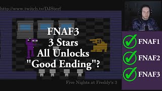 Five Nights at Freddy's 3 (FNAF3) - Good Ending? + 3 Stars (Everything Unlocked)