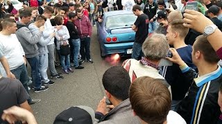 ♛ Nissan GTS -T R33 DB messung Mit Feuer und Flame Hell Energy Tuning Night 2015