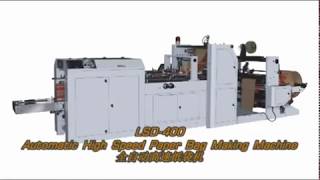 LSD 400 Automatic recycled kraft Food Paper Bag Making Machine