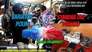 Polini maxi hi speed VS variator standar ori piaggio