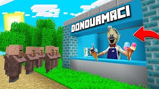 KORKUNÇ DONDURMACI KÖYDE DÜKKAN AÇTI! ? - Minecraft
