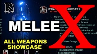 Mass Effect Andromeda - All Melee X Guide With Showcase (Research Weapon)