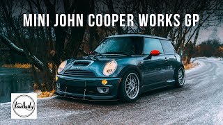Burnout Mini John Cooper Works Зимой на полуслике GP. JCW GP. Lowdaily 4K.