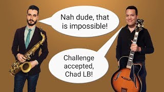 Can I play CHAD LB's SAXOPHONE jazz licks on GUITAR?