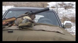 Вепрь 308 с глушителем (УМС) - тест