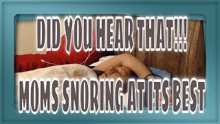SNORING Mom Sleeping ASMR Series Part 5 lights on