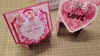 ALINACUTLE PROJECT SHARE - VALENTINES DAY FUN FOLD CARDS WITH TUTORIAL
