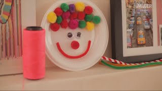 Cómo hacer un payaso con un plato desechable | manualidades para niños | @iMujerHogar