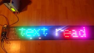 Scrolling LED matrix text from WS2812 LED strip
