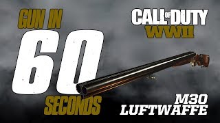 GUN IN 60 SECONDS: M30 LUFTWAFFE DRILLING (CODWW2 CUSTOM CLASS GUIDE)