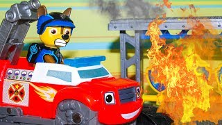 Мультики Игрушки Щенячий патруль новая серия ПОЖАРНЫЙ Вспыш и чудо машинки Мультики про машинки