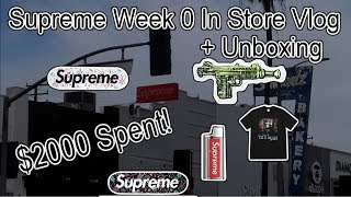 CRAZY SUPREME SS19 WEEK 0 INSTORE VLOG AND UNBOXING* FT. BOX LOGO DECKS, LIGHTER HOLDER AND MORE