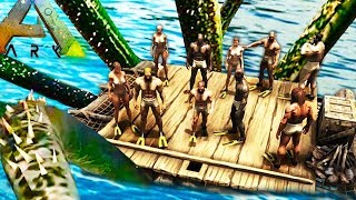 FEAR THE KRAKEN! Last Person On The Raft Wins BIG (Ark Survival Evolved)
