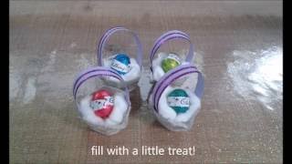 How to make egg carton Easter baskets