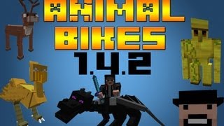 ANIMAL BIKES MOD Minecraft 1.4.2: Montando al Ender Dragon