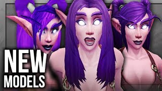 Warlords of Draenor: Human Female, Night Elf Female, Undead Male, Draenei Male Model Updates!