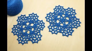 КРУГЛЫЙ АЖУРНЫЙ МОТИВ  вязание крючком мастер-класс crochet round motif