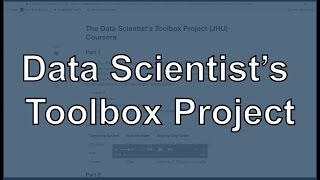 Data Scientist’s Toolbox Project (JHU Coursera, Course 1)