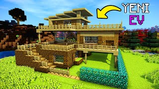 MİNECRAFT DÜNYASININ EN KULLANIŞLI MODERN TAHTA EVİ - Minecraft