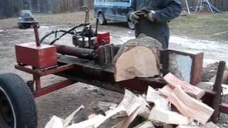 Log Splitter built to Lloyd Nott tough standards. How to split wood