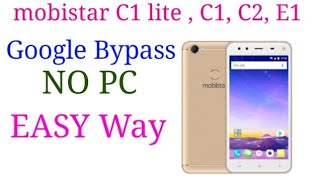 mobistar C1 lite, C1, C2, E1, E1 selfie pattern unlock and Google bypass