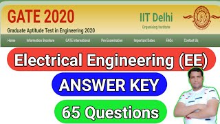 Gate 2020 Electrical Engineering | Gate 2020 Answer Key Electrical Engineering |Gate 2020 Answer Key