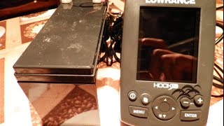 первоначальные настройки эхолота Lowrance hook 3X - YouTube