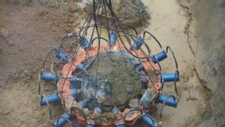 Beiyi Excavator concrete pile breaker, hydraulic concrete pile cutter