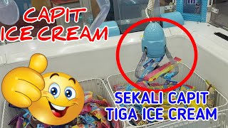 SEKALI CAPIT DAPAT 3 ICE CREAM | MESIN CAPIT ICE CREAM GAME FANTASIA SEMARANG