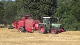 Harvest 2016 - Baling Straw with Fendt 514C & Massey | With SOUND