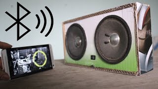 Como hacer un altavoces bluetooth con cartón