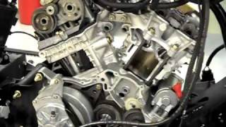 Inside of the Rotax 998 motor running