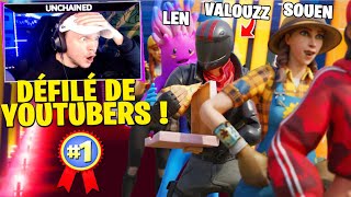 DÉFILÉ DE MODE entre YOUTUBERS sur Fortnite ! Qui va être le plus beau ? (concours de skins)
