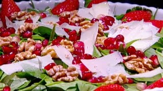 سلطة السبانخ والفراولة - ديما حجاوي