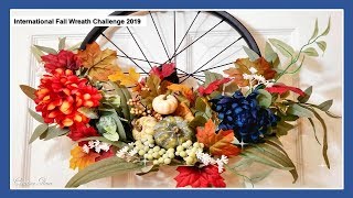 International Fall Wreath Challenge 2019 || Fall Wreath Ideas || #Internationalwreathchallenge