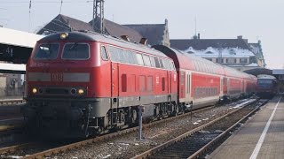 Einsätze der Baureihe 218 am Bodensee