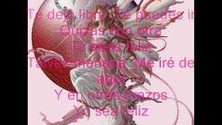 te dejo libre agua bella con letras