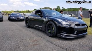Bugatti Veyron SS vs. 1150hp GT-R Dig Race