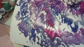 Татьяна Ильина.Монотипия 3 (гуашь,орг.стекло, допечатки).
