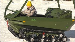 Гусеничный вездеход "Пелец" - мини из Череповца. Знакомство.